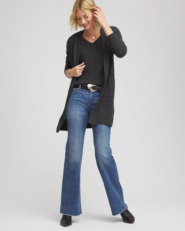 Relaxed V-Neck Cashmere Sweater - image 2